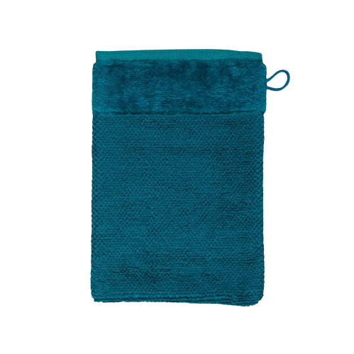 Möve Bamboo Luxe Wasdoek - blauw - 15x15 cm