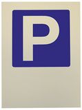 Alpertec 48070170 schild parkeerplaats zelfklevend 194 x 260 mm