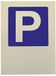 Alpertec 48070170 schild parkeerplaats zelfklevend 194 x 260 mm