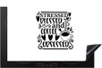 Merkloos KitchenYeah® Inductie beschermer 81x52 cm - Spreuken - Quotes - Stressed blessed and coffee obsessed - Inductiebeschermer