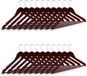 Merkloos Relaxdays Houten Garderobehangers - Set van 20 - Bruin - 44 cm Breed