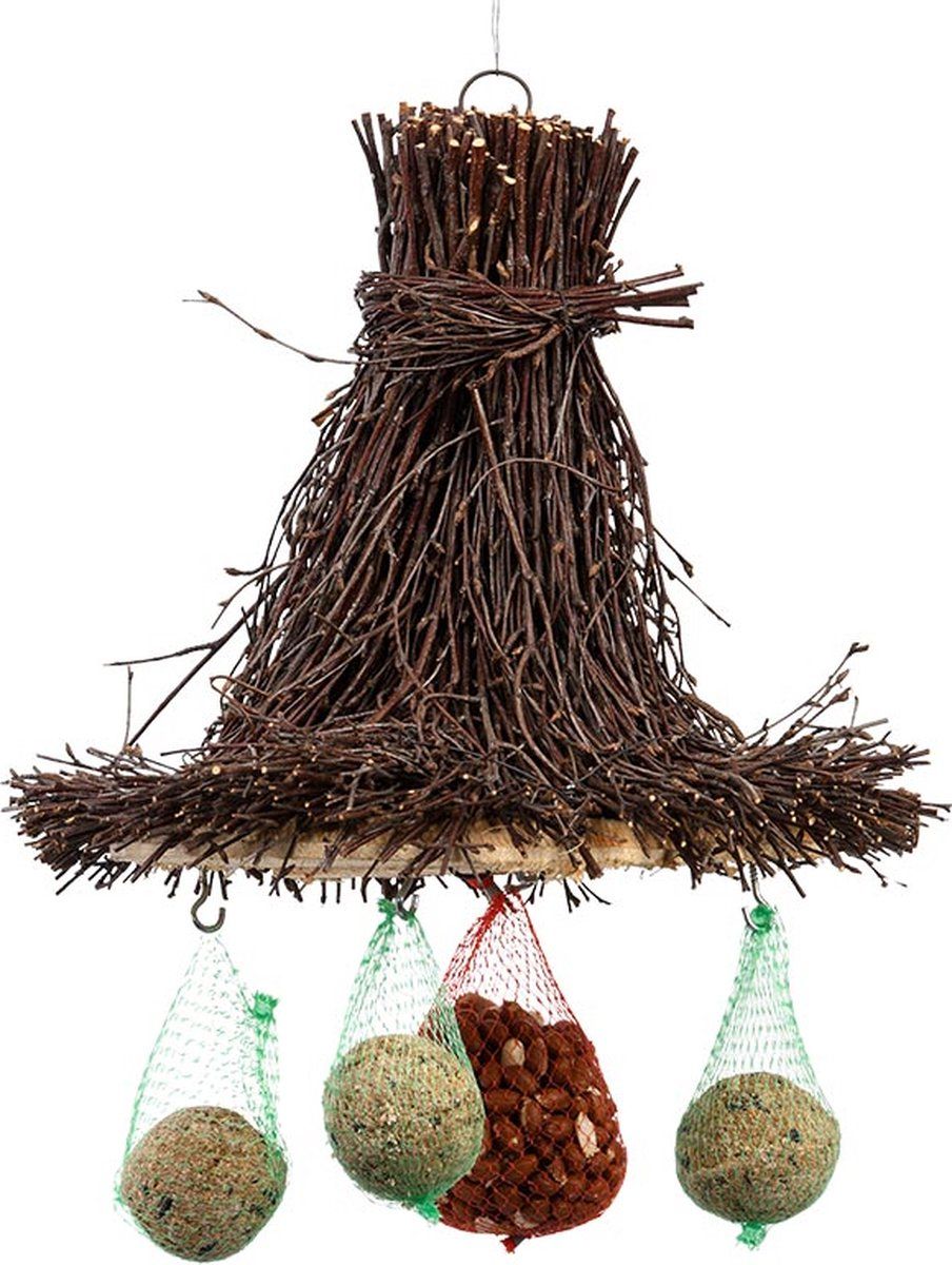 Esschert Design Vogeldak van Berken - bruin