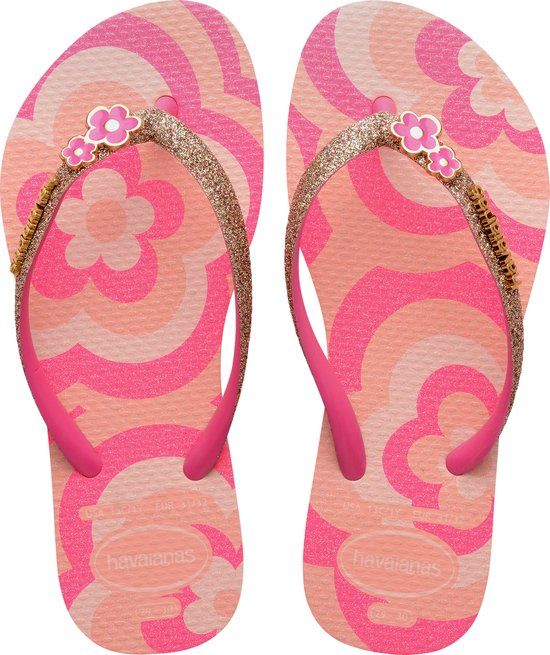 Havaianas HAV. KIDS SLIM GLITTER II BLOSSOM/Roze FLUX Meisjes Slippers - blossom/Roze flux