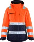 Blåkläder 4872-1987 High Vis Winterjas Oranje/Marineblauw XS