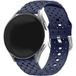 Samsung Galaxy Watch 6 Classic 43 mm bracelet en silicone tressé (bleu foncé)