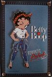 I&S Betty Boop Romantic Rebel Blauw Metalen Wandbord in Reliëf 20 x 30 cm