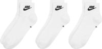 Nike Sokken Unisex - Maat 46-50 - Wit/Zwart - 3 Paar