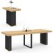 IDMarket Consoletafel Eden 10 personen 235 cm hout en zwart