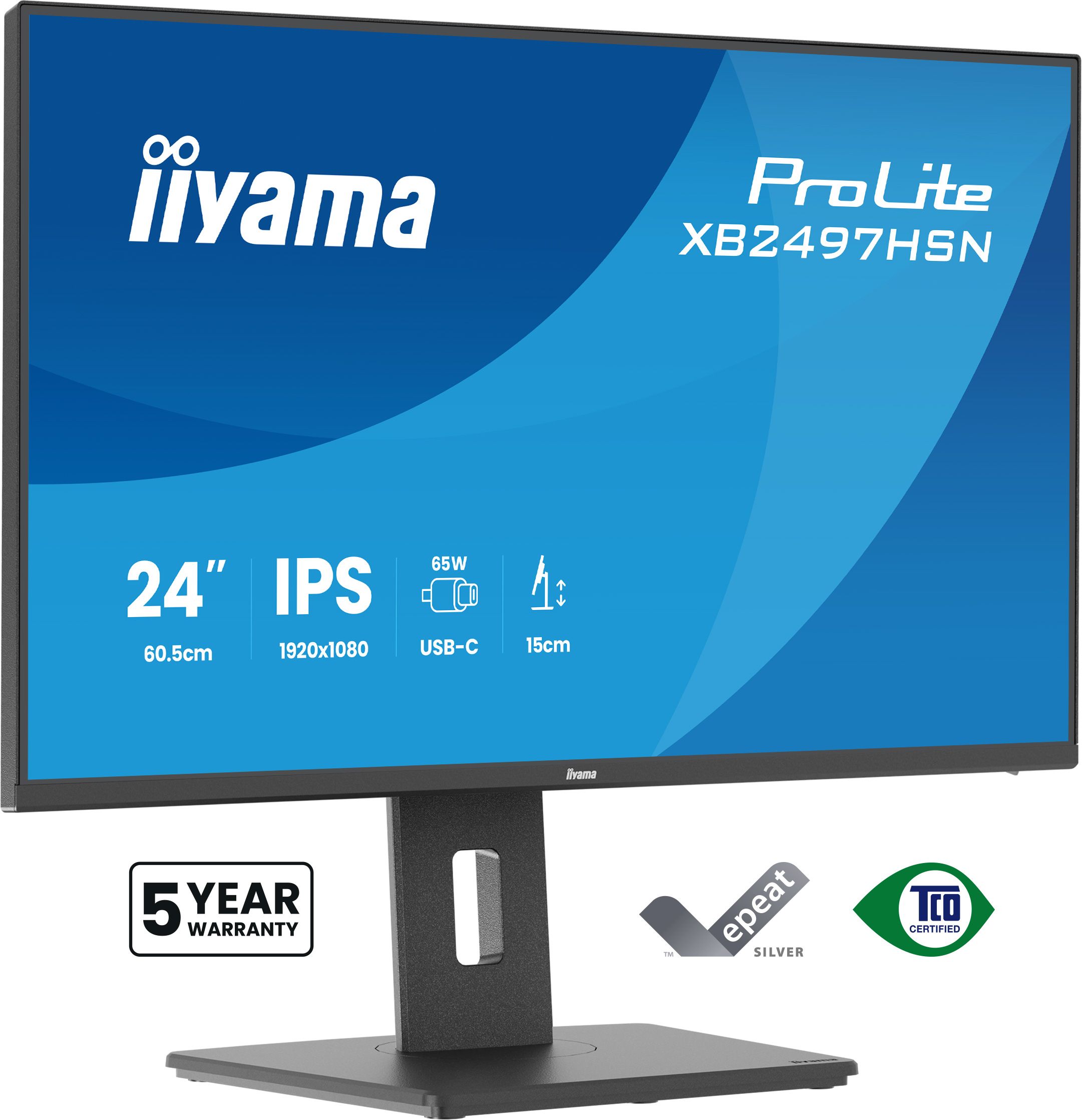 iiyama ProLite XB2497HSN-B1 computer monitor 60,5 cm (23.8") Full HD LED Zwart