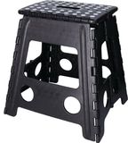 Benson Opvouwbare kruk 29 x 22 x 39 cm Zwart Kunststof
