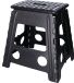 Benson Opvouwbare kruk 29 x 22 x 39 cm Zwart Kunststof