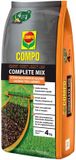 COMPO Complete Mix - herstel van sterk beschadigde gazons - 4 in 1 : graszaden, potgrond, meststof + kalk - snelle kieming - zak 4 kg (20 m²)