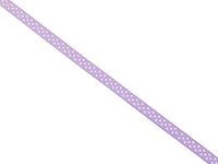 Mopec S36.08 Paars grosgrain lint, witte stippen, 6 mm x 50 m, textiel, One Size