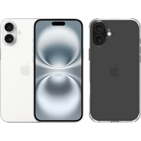 Apple iPhone 16 Plus 128GB White + BlueBuilt Case