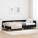 Maison Exclusive - Lit avec sommier et matelas, 2 pièces, noir, 90 x 200 cm, tissu