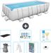 Bestway Rechthoekig Power Steel Zwembad - 488 x 244 x 122 cm - Grijs