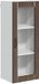 vidaXL Wandkast met glazen deuren, model LUCCA, bruine eikenhout, 40 x 31 x 100 cm