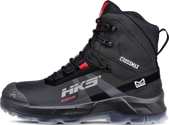 HKS Adventure PXT S7 werkschoenen - Veiligheidsschoenen - Heren - Waterdicht - Hoog - Stalen Neus - Antislip - ESD - Lichtgewicht - Zwart - Maat 45