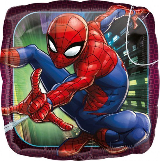 Amscan Vierkante aluminium Spiderman™ ballon