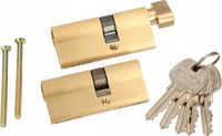 KOTARBAU® Set de serrure à cylindre 40x30mm avec 5 clés, système à clé unique