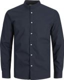JACK&JONES JJJOE SHIRT LS PLAIN MAO Chemise Homme Bleu Marine XXL