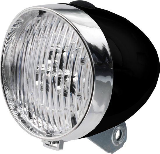 XQMAX Koplamp Retro Zwart 3-led