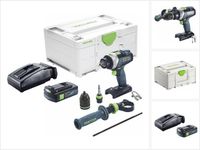 Festool TPC 18/4 I-Basic Perceuse à percussion à batterie 18 V 75 Nm sans balai + 1x batterie 3.0 Ah + chargeur + systainer