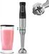 Cecotec Katana TotalDestroy 1500XL GY staafmixer, 1500 W, 21 snelheden en turbo, 4 zwarte titanium messen, spatbescherming, extra lange voet, 800 ml beker