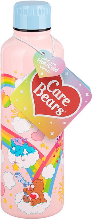 Paladone The Care Bears Metalen Waterfles Roze