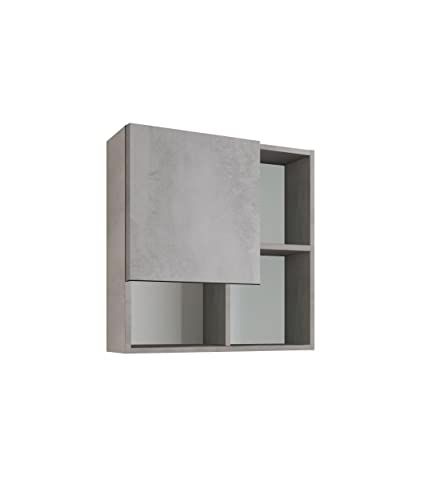 MaMa Store Hangkast met apentdeuren, betongrijs, symmetrisch, l 71 x d 22 x h 71 cm
