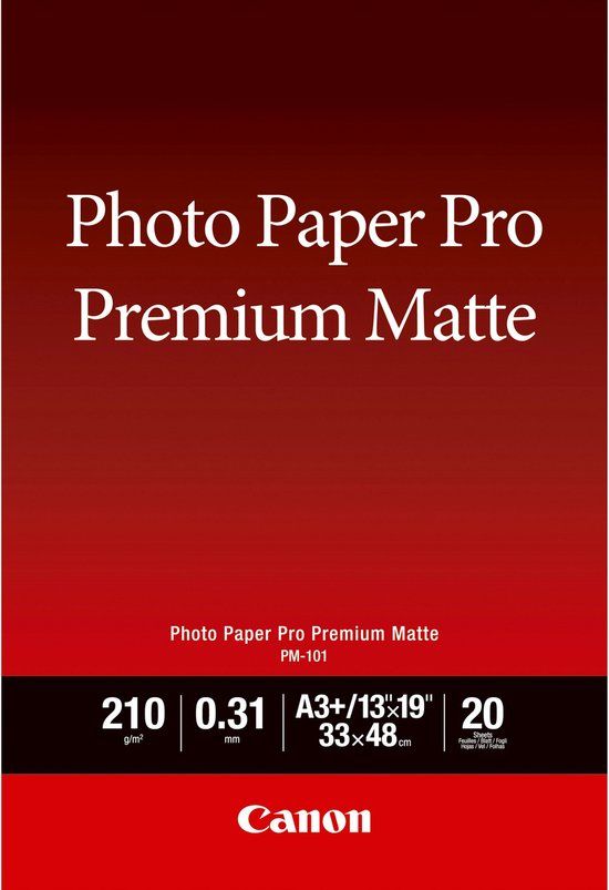 Canon Fotopapier A3+ Mat 210 g - 20 vel - 8657B007