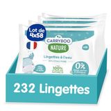CARRYBOO - 4 x 58 doekjes met zuiver water