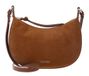 COCCINELLE Leren schoudertas Fujiko Suede Bi Mini Bag Cognac bruine