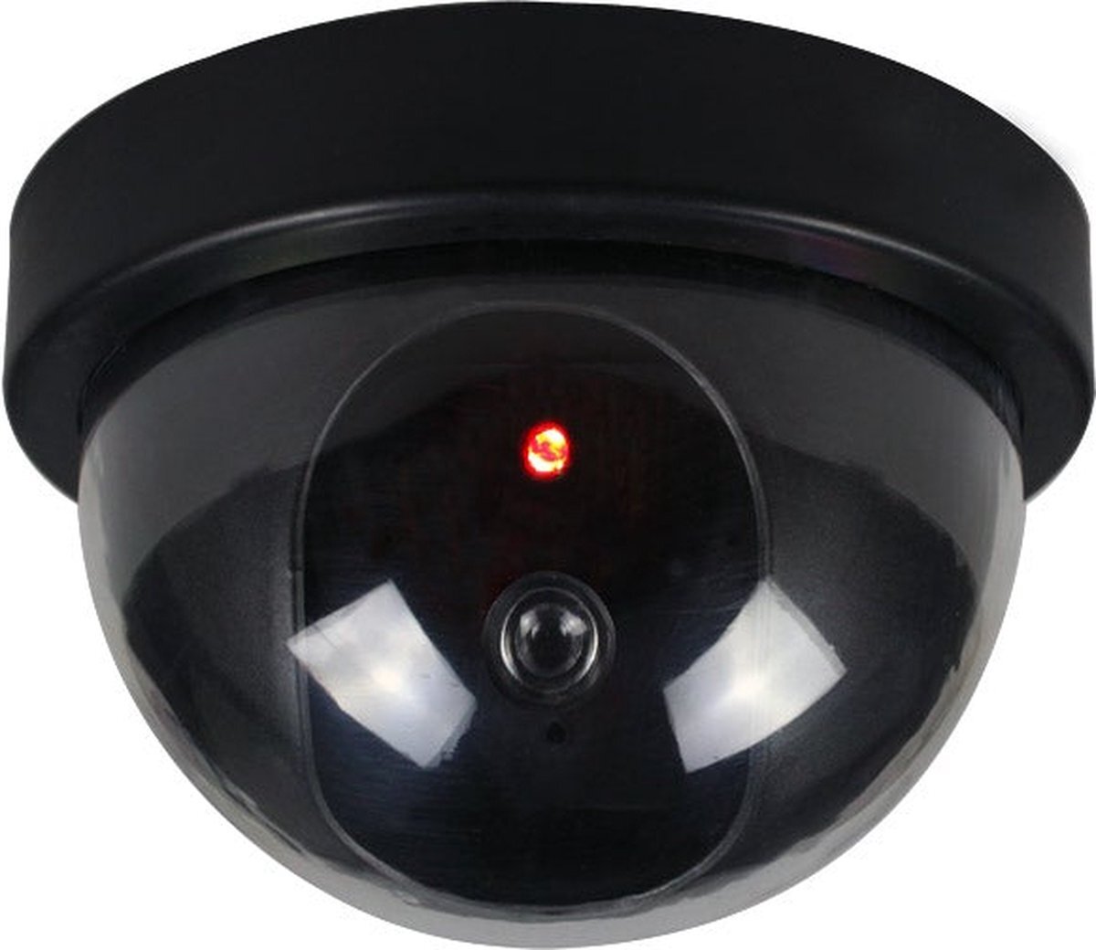 kindercrea dummy camera lookalike bewakingscamera met verlichting zwart