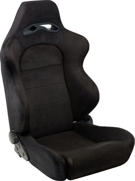 AutoStyle Sportstoel 'C' - Zwart - Verstelbare Rugleuning - 8714767150749