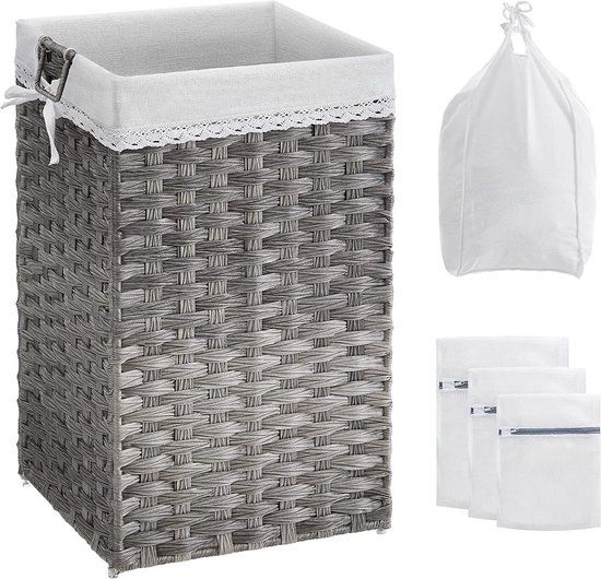 MAZAZU MIRA Home Wassorteerder - Grijs - 70L - Kunststof/Metaal - Inklapbaar