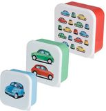 Puckator Set 3 Lunchpotten M/L/XL - Retro Fiat 500