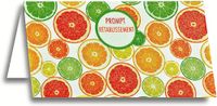afie 69-4224 receptenkaart voor citrusvruchten, sinaasappel, limoengroen, vitamine peps, energie, revalidatie, genezing, vrienden, familie, warmhoud, glanzend, glinsterend