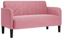 vidaXL Loveseat Roze Fluweel 109 cm