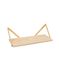 ASTIGARRAGA KIT LINE Wandrek en 2 driehoekige houders, 21 x 62 x 26 cm, massief grenenhout