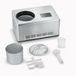 Machine à glace - Avec fonction yaourt - 2 bacs à glace - Acier inoxydable - 180 W - Argent