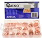 GEKO Jeu de rondelles en cuivre - 220 pièces