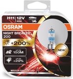 Osram Night Breaker H11 55W 12V Halogeen Koplamp Lamp Duo Box (2 stuks)