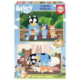 Educa Lot de 32 puzzles double en bois