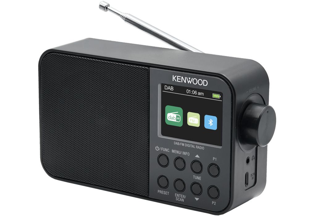 Kenwood Audio Kenwood CR-M30DAB DAB+ Radio - Draagbaar - Zwart