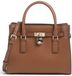 Michael Kors Hamilton Satchel Handtas Cognac Leer