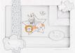 Interbaby Bedtextiel Diertjes 120 Cm Katoen Grijs 3-delig