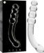 IBIZA NEBULA SERIES BY IBIZA - MODEL 14 DILDO BOROSILICATE GLASS 18.5 X 3 CM CLEAR