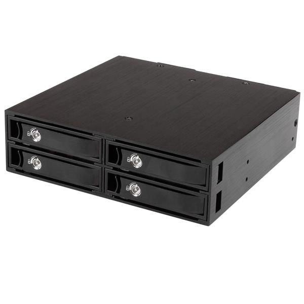 StarTech.com 4-Bay 2.5" SATA/SAS Mobile Rack Backplane - Black