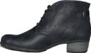 Durea 9603 Wijdte E Zwart Nubuck Dames Enkellaarsjes Maat 38